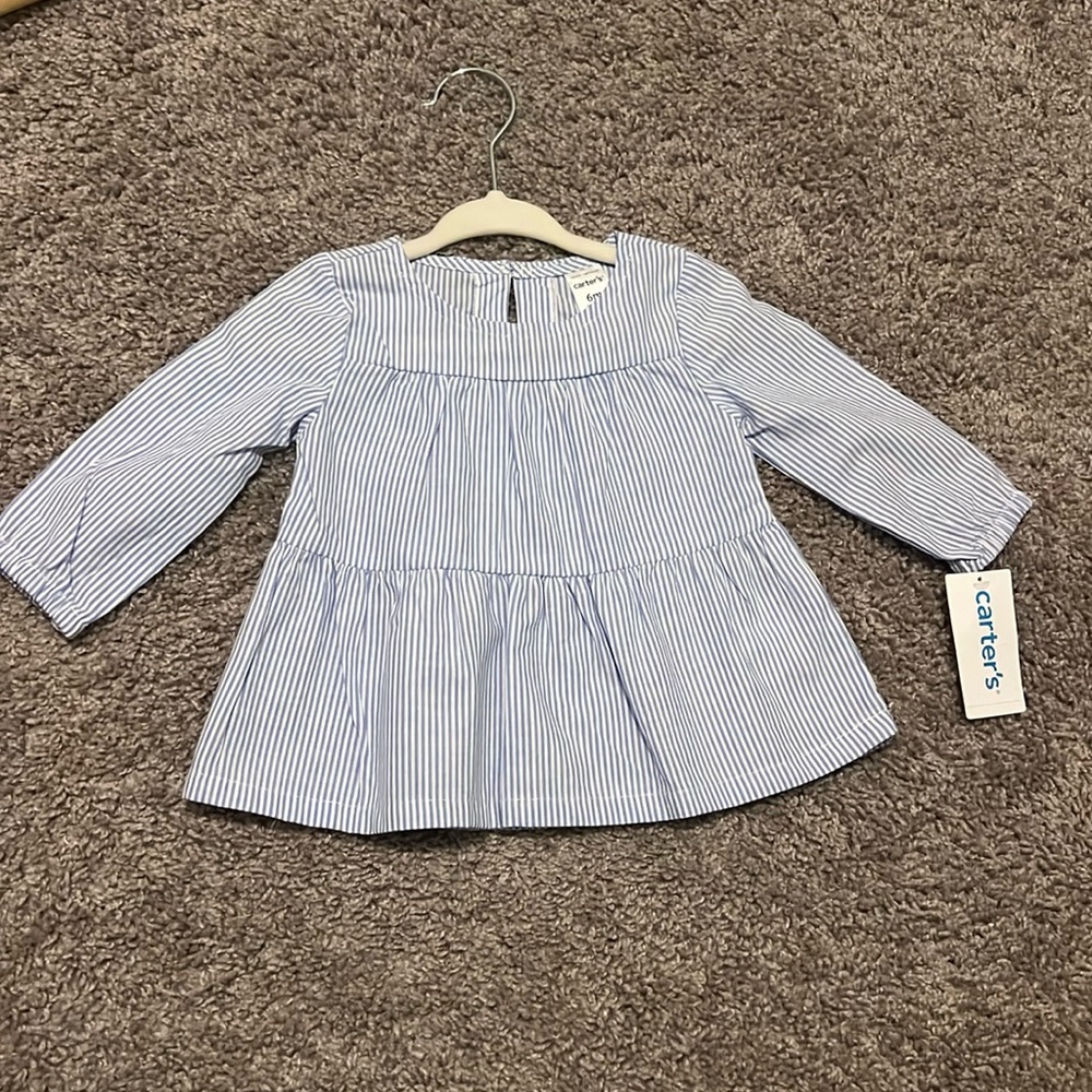 NWT 6month CARTERS girl long sleeve top